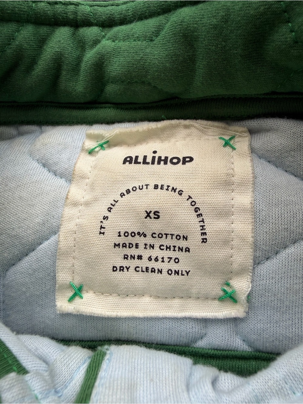 Anthropologie Allihop Green Quilted Hooded Utility Jacket XS - Picture 3 of 3